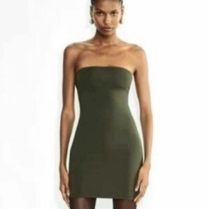 SORELLA Olive Green Mini Tube Dress